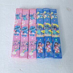 Disney Lilo And Stitch Pens Mystery Pack Pen Set Of 6 Sealed Blue Pink Lot Boxes